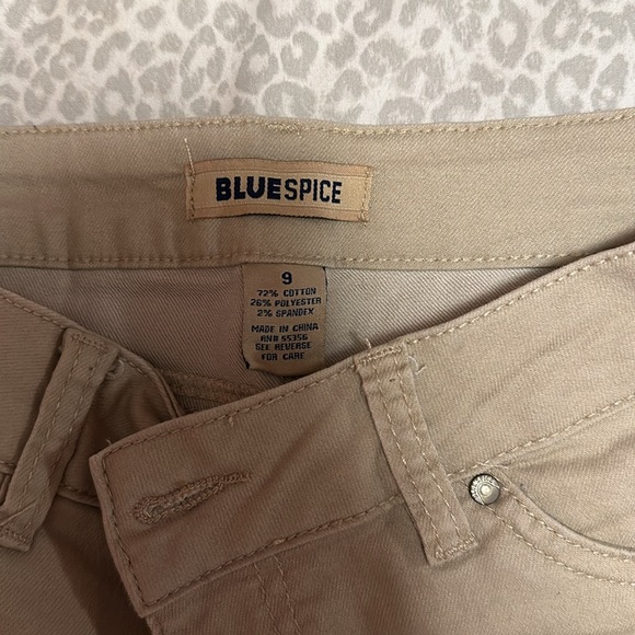 Blue Spice Khaki Skinny Leg Pants - Picture 3 of 4